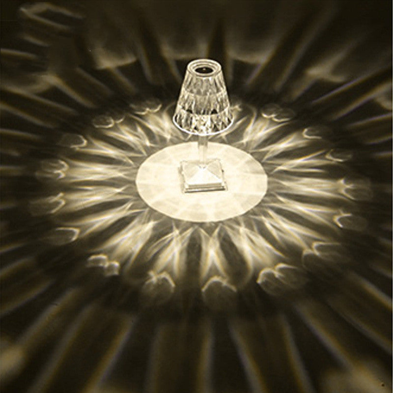 Diamond Acylic Table Lamp Night Light