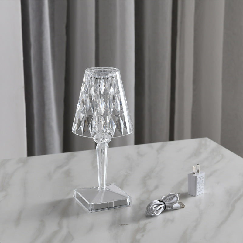 Diamond Acylic Table Lamp Night Light