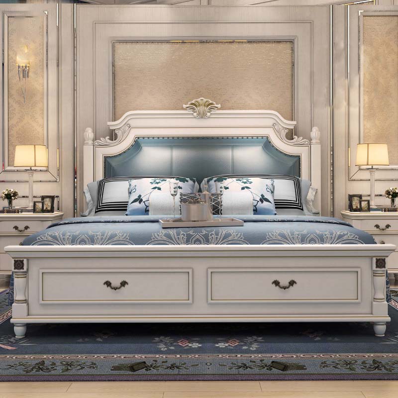 American Country Solid Wood Bed