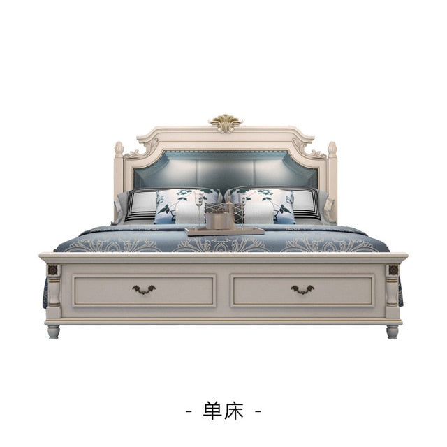 American Country Solid Wood Bed