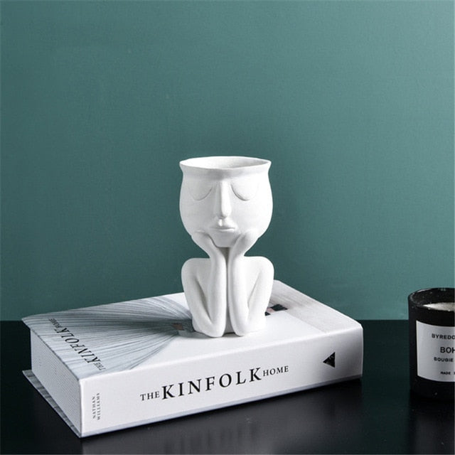 Art Portrait Sculpture Vase