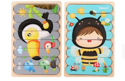 Double Sided Strip 3D Puzzles Baby Toy