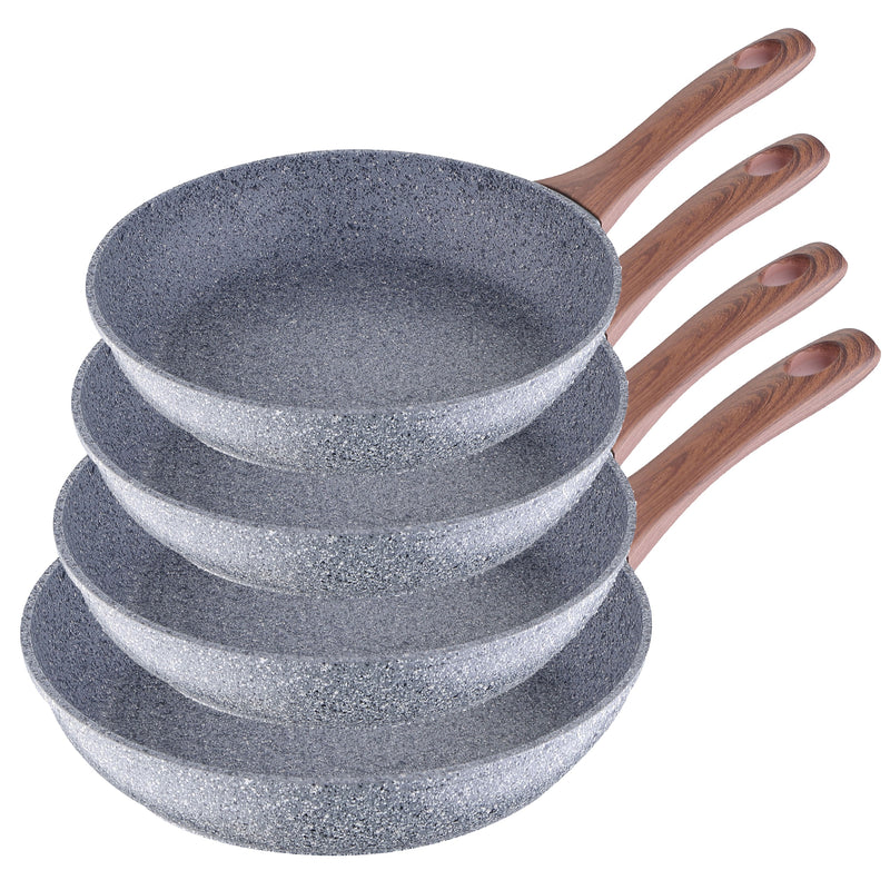 Set of 4 pans (20,24,26,28cm) forged aluminium in 4 or individual pack of SAN IGNACIO collection granite