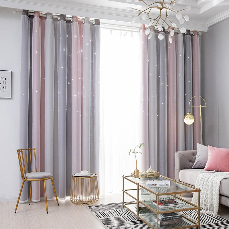 Three-Layer Curtains For Living Room Tulle On The Window Curtain For Bedroom Modern Home Decoration Quality Interior For Home