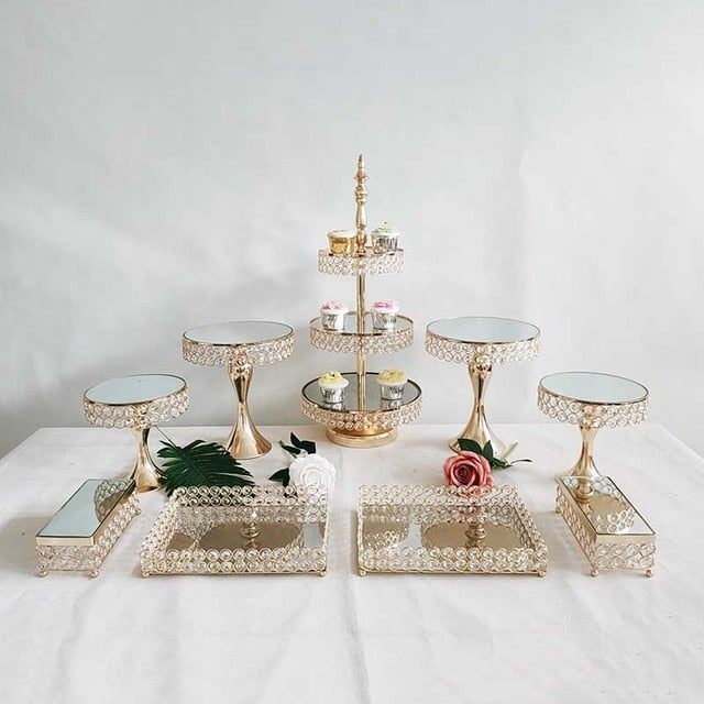 Crystal and Mirror Cake Stand