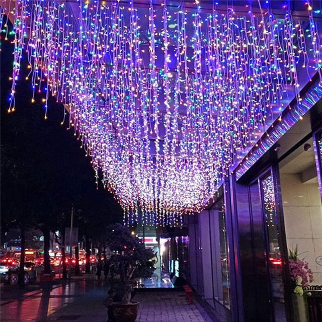 LED Fairy Curtain String Light Waterfall Lights